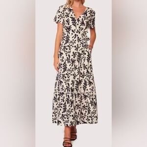 Lost + Wander Long Maxi Wrap Tie Dress S